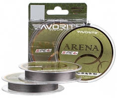 Шнур Favorite Arena PE 4x 100m (silver gray) #0.175/0.071 3.5 mm lb/1.4 kg