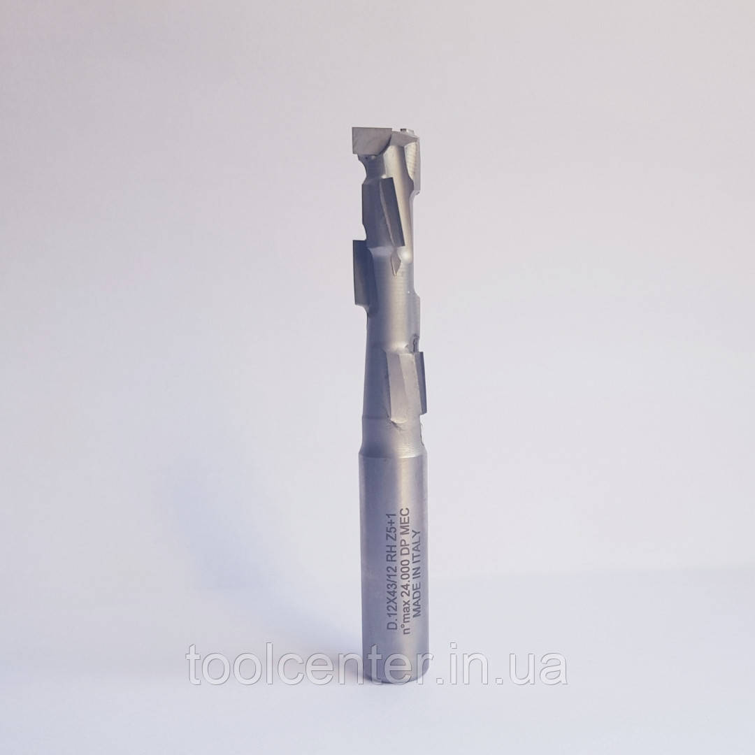 Алмазна фреза Z1+1 DIA D=12 I=43 L=103 S=12 Z=5+1 RH