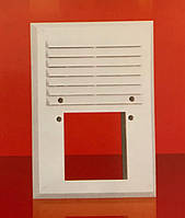 Вентиляционная решетка с сеткой против насекомых MiniMax 240х180 с фланцем кв.90