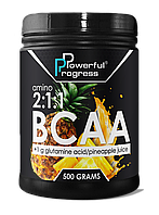 Амінокислоти Amino BCAA 2:1:1 + Glutamine (500 г) Powerful Progress