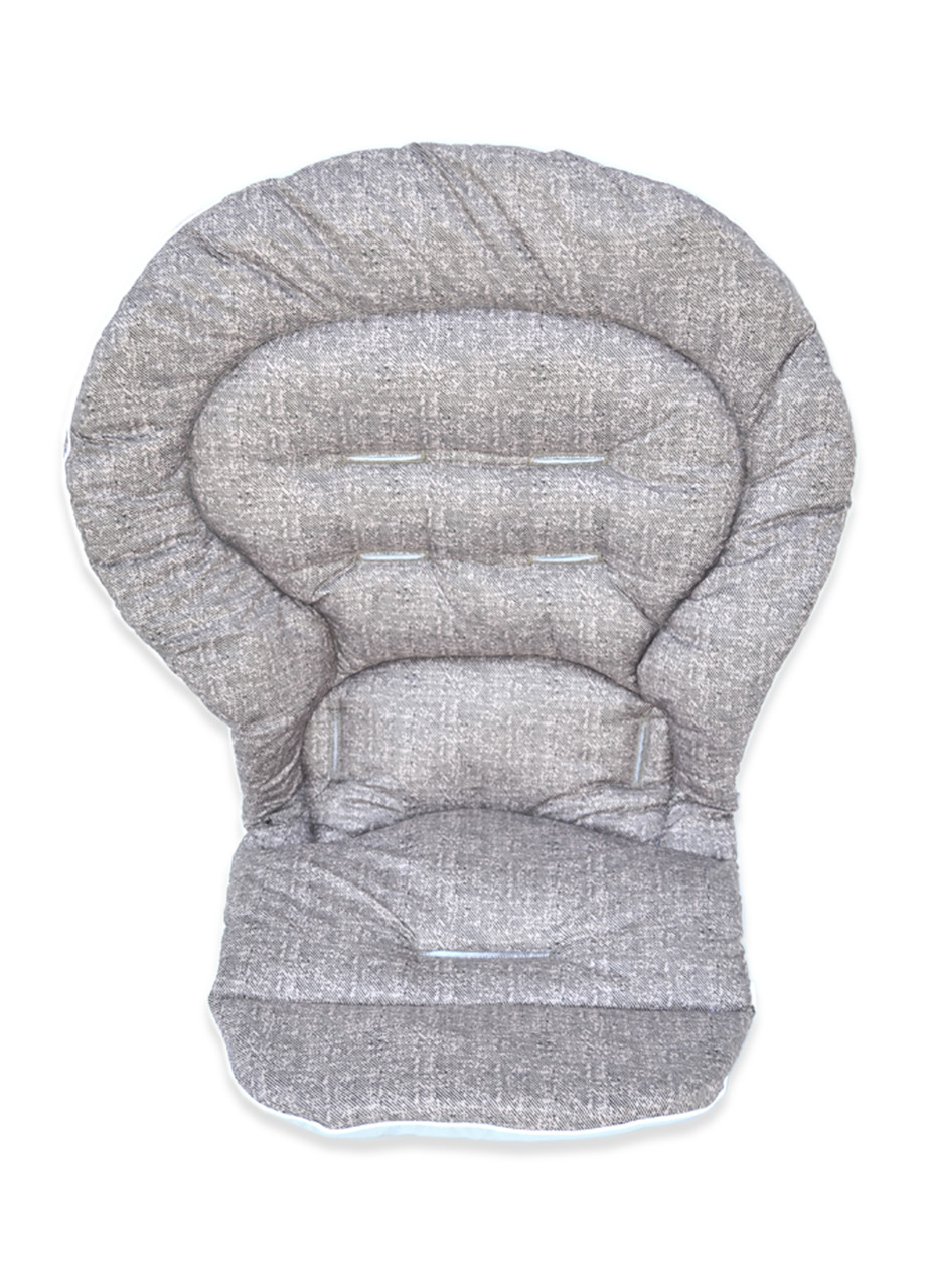 Чохол DavLu на стільчик для годування Chicco Polly Magic 3 в 1 під джинс коричневий (Ch-206)