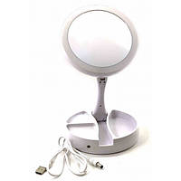 Дзеркальце настільне з підсвічуванням