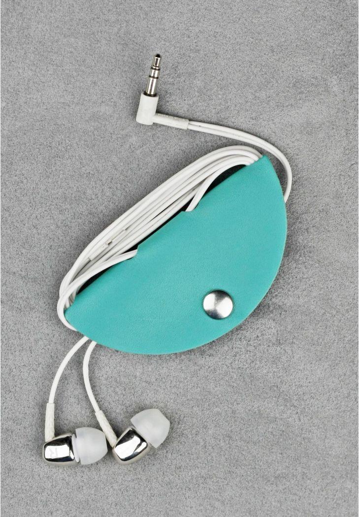 Футляр для навушників з натуральної шкіри, фото 1