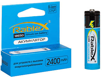Акумулятор Rablex 18650 2400 mAh Li-Ion із захистом