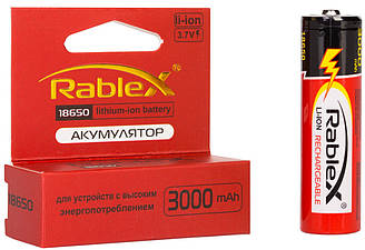 Акумулятор Rablex 18650 3000 mAh Li-Ion