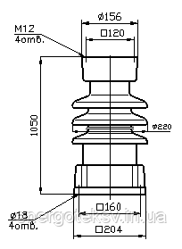 Изолятор ИОС-110-400 М УХЛ1 - фото 1 - id-p1035008830