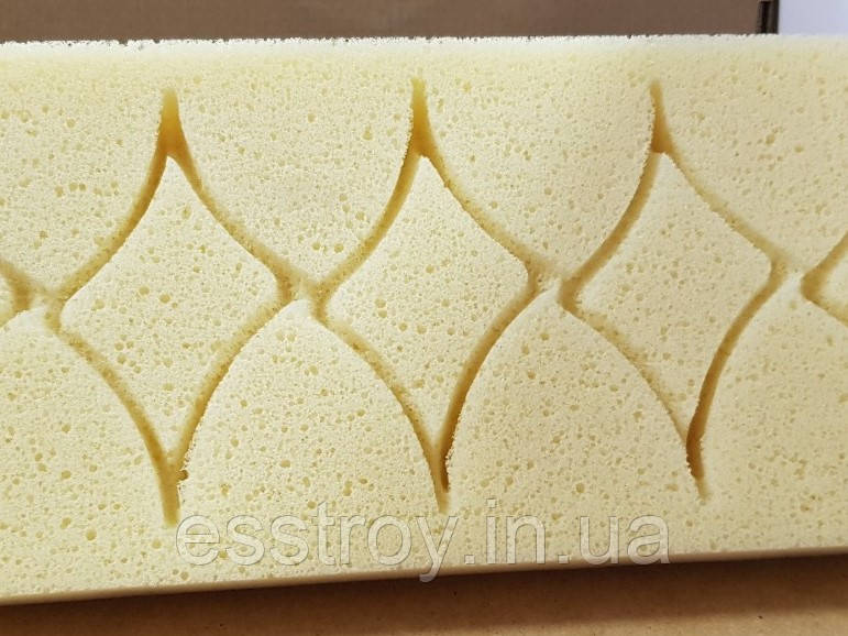 Губка для прибирання епоксидного затирання 27х13х3 см без ручки (нарізана "рибка")