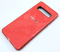 Чехол для Samsung Galaxy S10 G973F Electroplate silicone case Red coral
