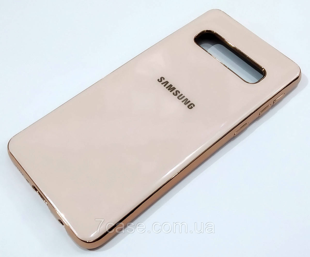 Чохол для Samsung Galaxy S10 G973F Electroplate silicone case Rose gold