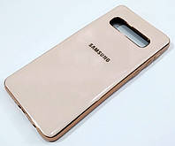 Чехол для Samsung Galaxy S10 G973F Electroplate silicone case Rose gold