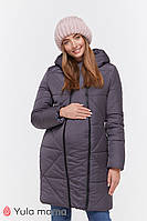 Зимнее пальто для беременных ANGIE OW-49.034 графит
