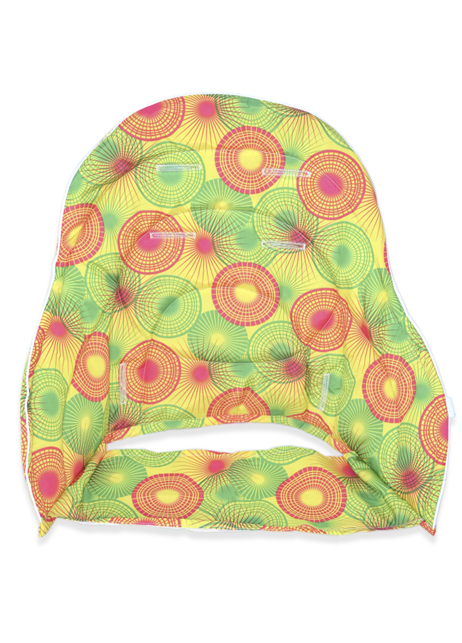 Додаткова вкладка DavLu до стільчика для годування Chicco Polly Magic 3 в 1 кола на жовтому (Vkl-m-004)