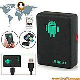Портативний GPS-трекер Android A8 Mini GSM маячок портативна автосигналізація, фото 10