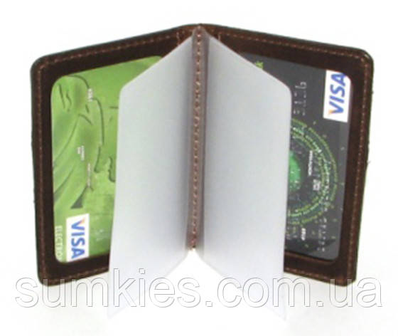 Шкіряна обкладинка права, біометричний паспорт, для водійського посвідчення з файлами коричнева