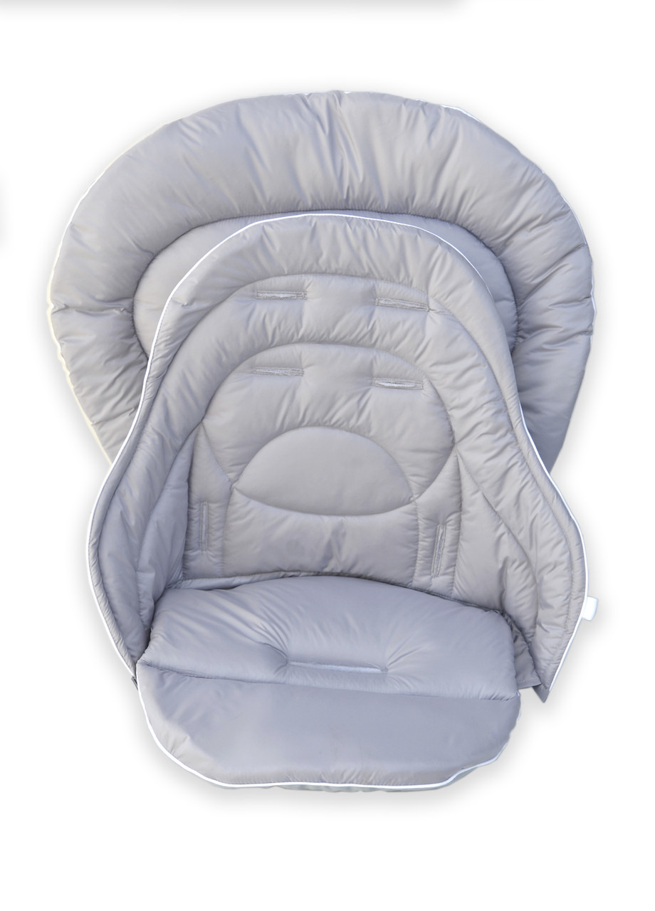 Набір чохлів до стільчика для годування Chicco Polly Magic 3 в 1 світло-сірий