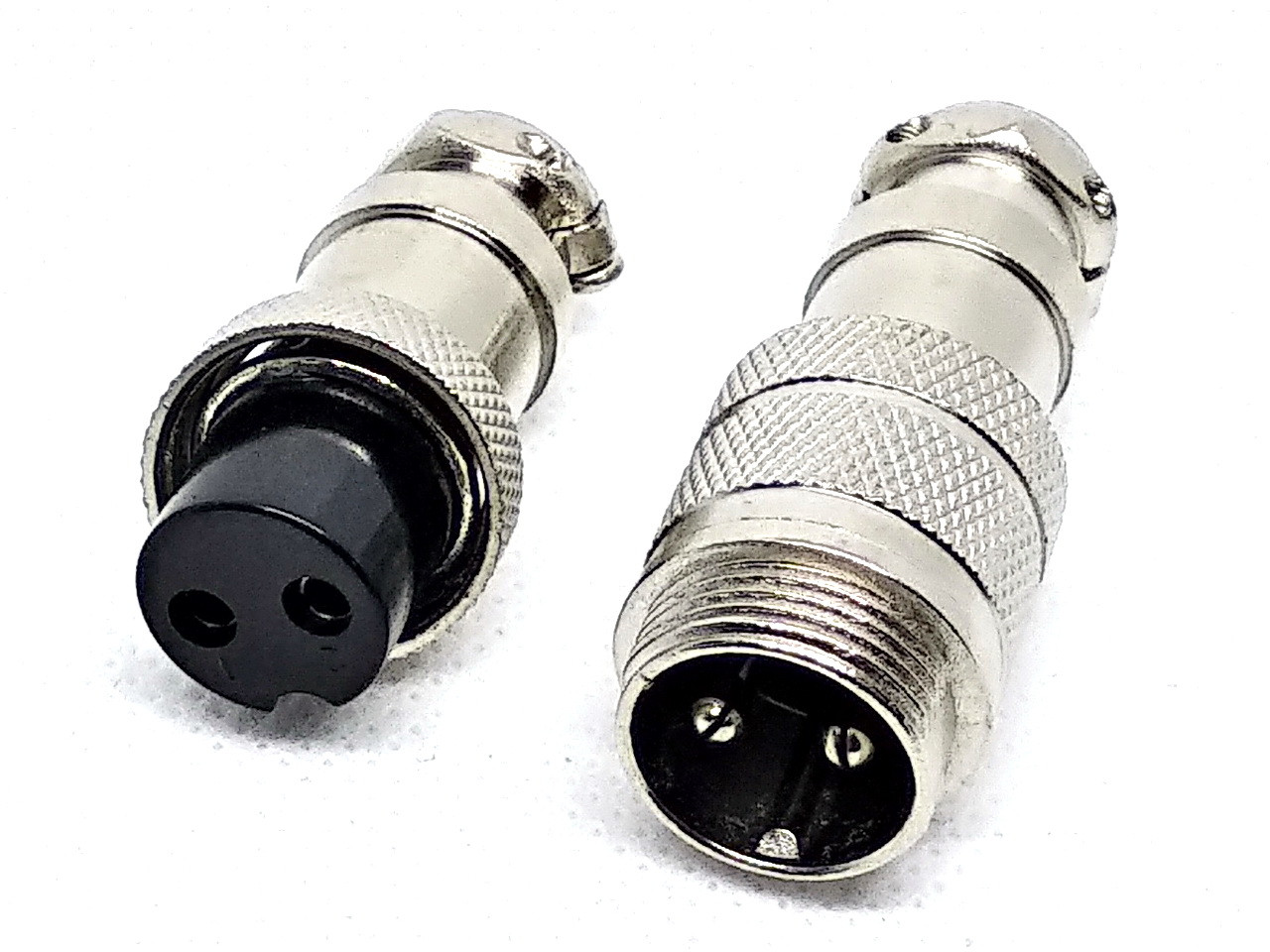 Роз'єм GX16-2 контакти з'єднувальний (2pin) пара