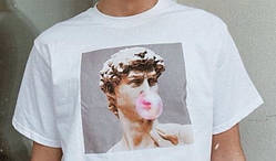 Футболка з принтом "David Bubble"