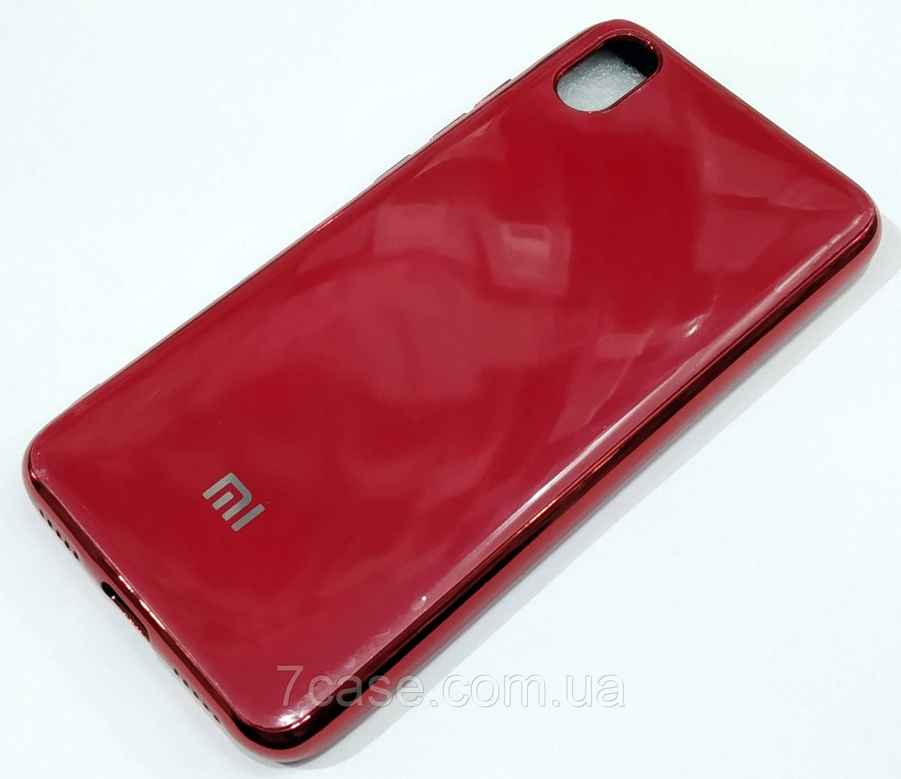 Чехол для Xiaomi Redmi 7A Electroplate silicone case Red