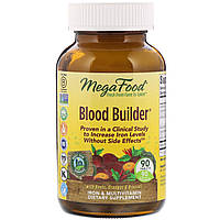 MegaFood, Blood Builder, харчова добавка з залізом і полівітамінами, 90 таблеток