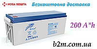 Аккумуляторная батарея AGM RITAR DC12-200, Gray Case, 12V 200Ah ( 522 х 240 х 219 (224) ) Q1