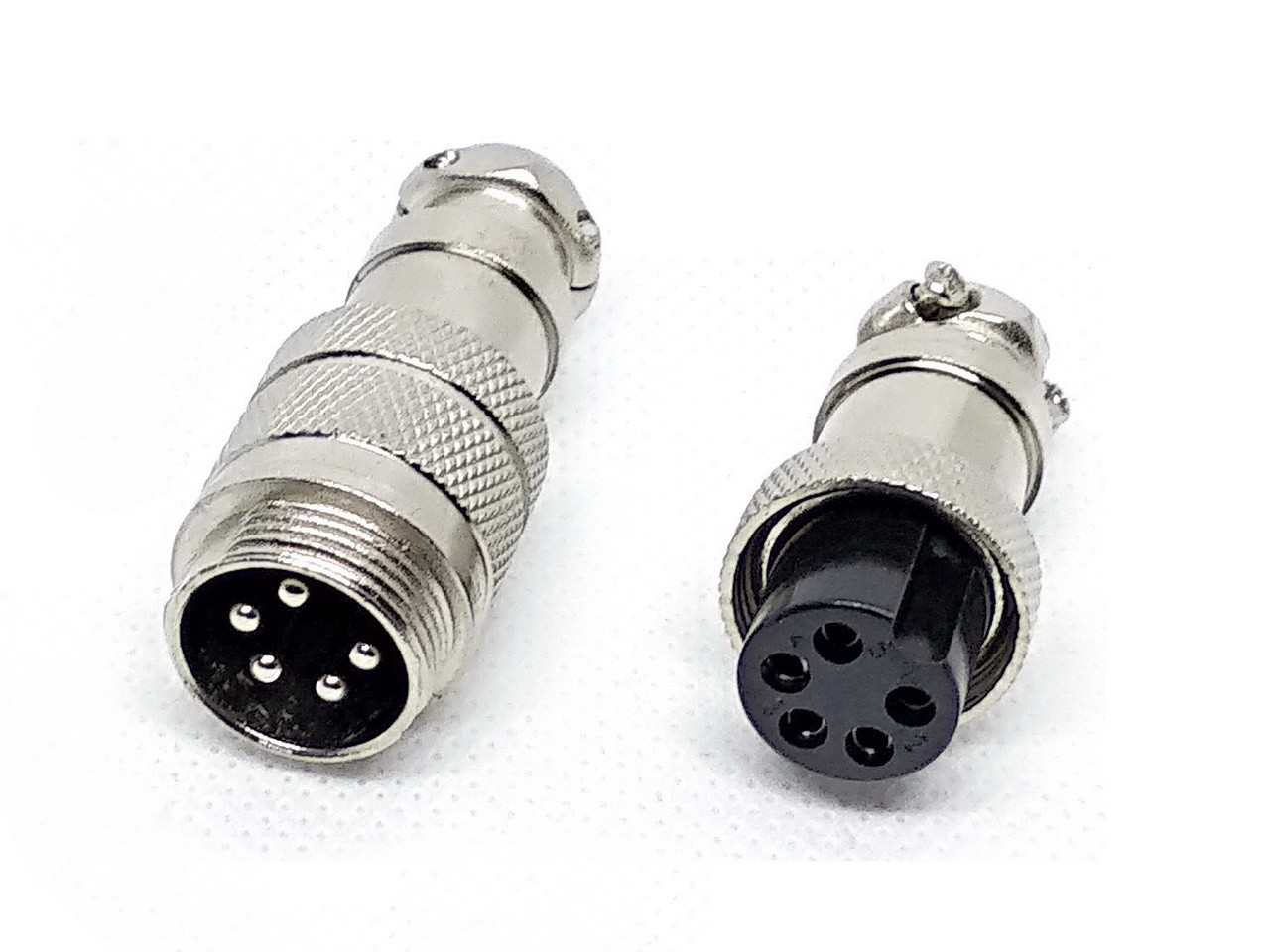 Роз'єм GX16-5 контактів з'єднувальний (5pin) пара