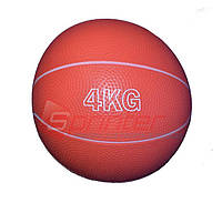 Мяч для атлетических упражнений (4кг, 19см) резина (S-25073)