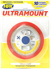 UM0910 ULTRA MOUNT — (9mm*10) 0.2 мм ультра-тонка прозора монтажна стрічка