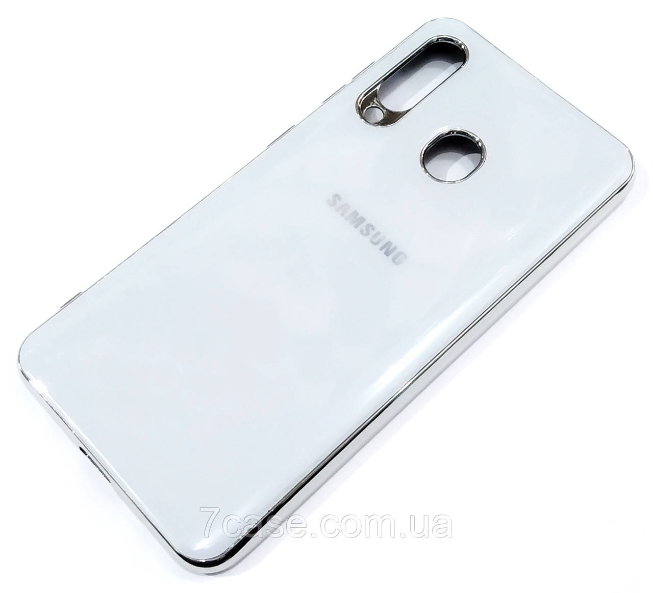 Чохол для Samsung Galaxy A60 A606F/Galaxy M40 M405 Electroplate silicone case White