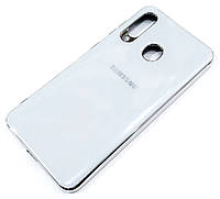 Чохол для Samsung Galaxy A60 A606F/Galaxy M40 M405 Electroplate silicone case White