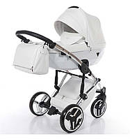 Дитяча коляска 2 в 1 Tako Junama Diamond Individual 05 White срібляста рама
