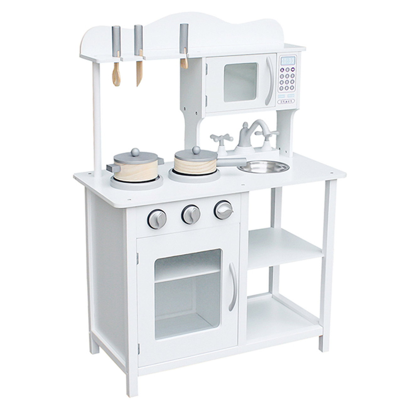 Дитяча дерев'яна кухня RicoKids RC-800 60 x 30 x 85 cm + аксесуари (9048)