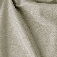 Ткань для штор, римских штор матовая однотонная рогожка фактура льон меланж бежевый