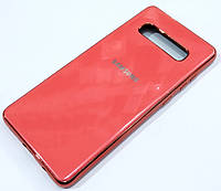 Чохол для Samsung Galaxy S10+ G975F Electroplate silicone case Red coral