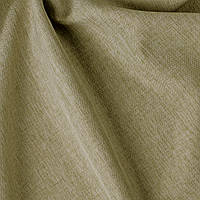 Ткань для штор, римских штор матовая однотонная рогожка фактура льон бежево золотистого цвета
