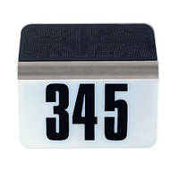 Світильник фасадний на сонячній батареї-вказівник номера будинку "OMNIA" настінний