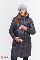 Зимняя куртка для беременных MARIET OW-49.041, графит с горчицей размер М