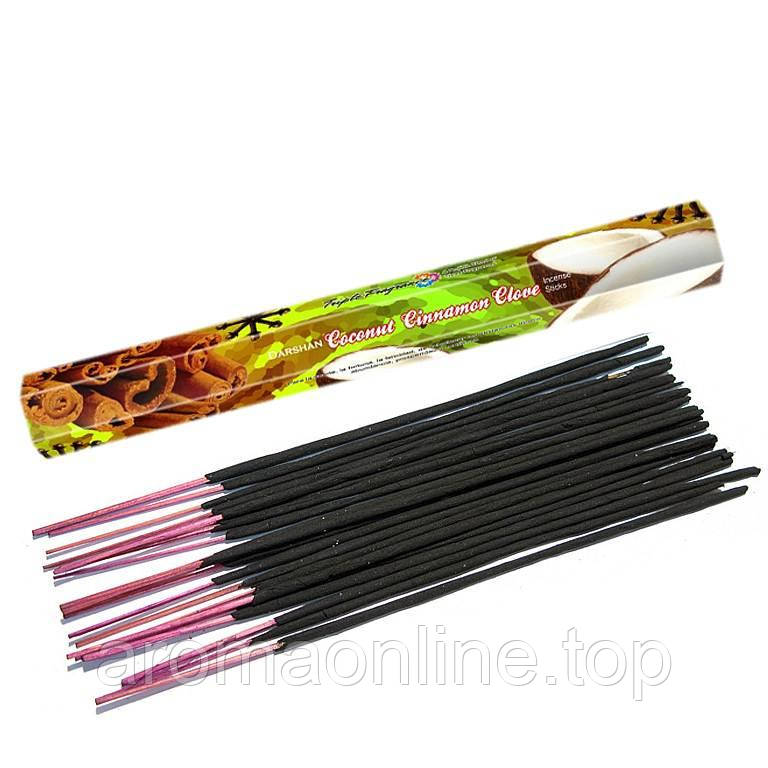Coconut Cinnamon Clove (Кокос, Кориця і Гвоздика, Darshan) шестигранник, фото 1