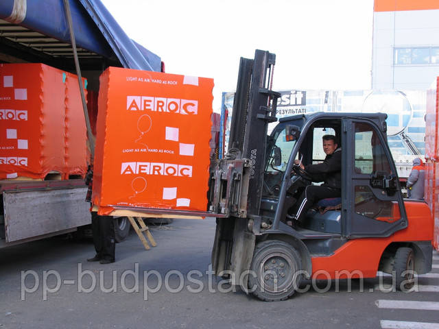 Фото погрузки газоблока Аерок Фото погрузки газоблока Аерок