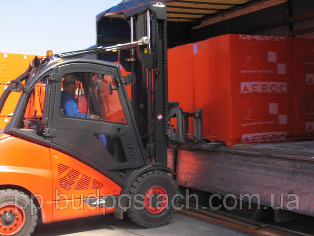 Фото погрузки газоблока Аерок Фото погрузки газоблока Аерок