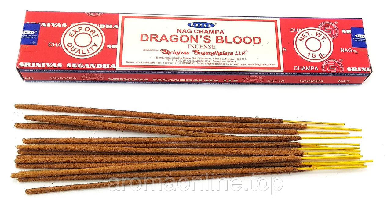 Dragons Blood (Кров Драконів)(15 gms)(Satya) Масала пахощі