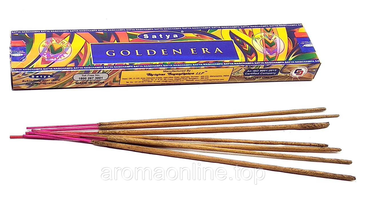 Пилкові аромапалочки Golden Era (Золота Ера) (15 гр.) (Satya), фото 1