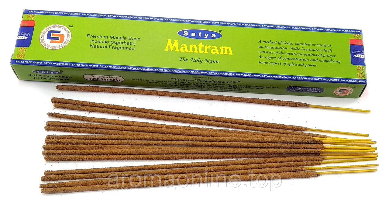 Аромапалочки Mantram (Мантрам)(15г.)(Satya), фото 1