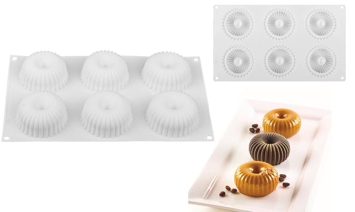 Силіконова форма для мусових десертів Mini Raggio, фото 1