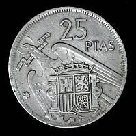 Монета Іспанії 25 песет 1957 р.