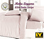 Комплекти постільної білизни Колекції "Elite Satin Stripe 8х8 mm Moka Leggera". Страйп-Сатин (Туреччина). Бавовна 100%., фото 5