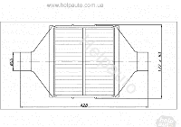 Катализатор плоский металический ВP 3600 Euro4