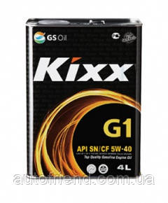 Олива моторна синтетика Kixx (кикс) G1 5W40 4 л