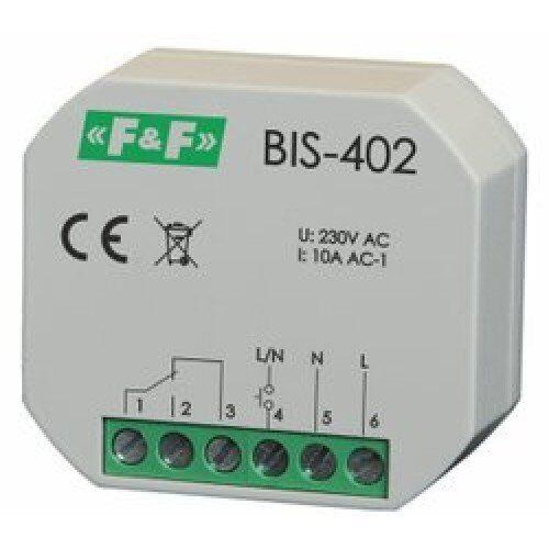 Імпульсне Реле BIS-402 10А бістабільне F&F