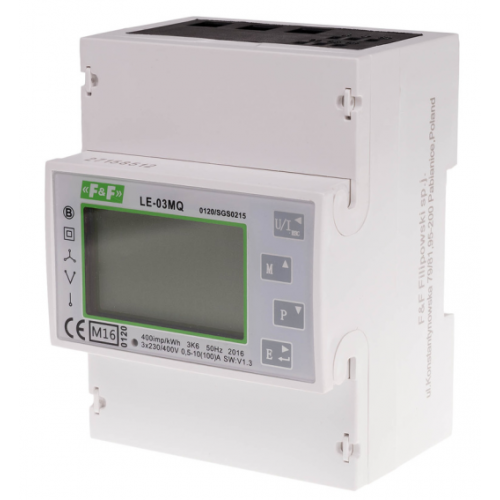 Счетчик электроенергии 3-фазный LЕ-03МQ с MODBUS RTU, 100(5)А с анализатором - фото 1 - id-p1035652330