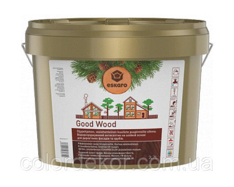 Масло антисептическое ESKARO GOOD WOOD для деревянных срубов 9 л - фото 1 - id-p1035676499